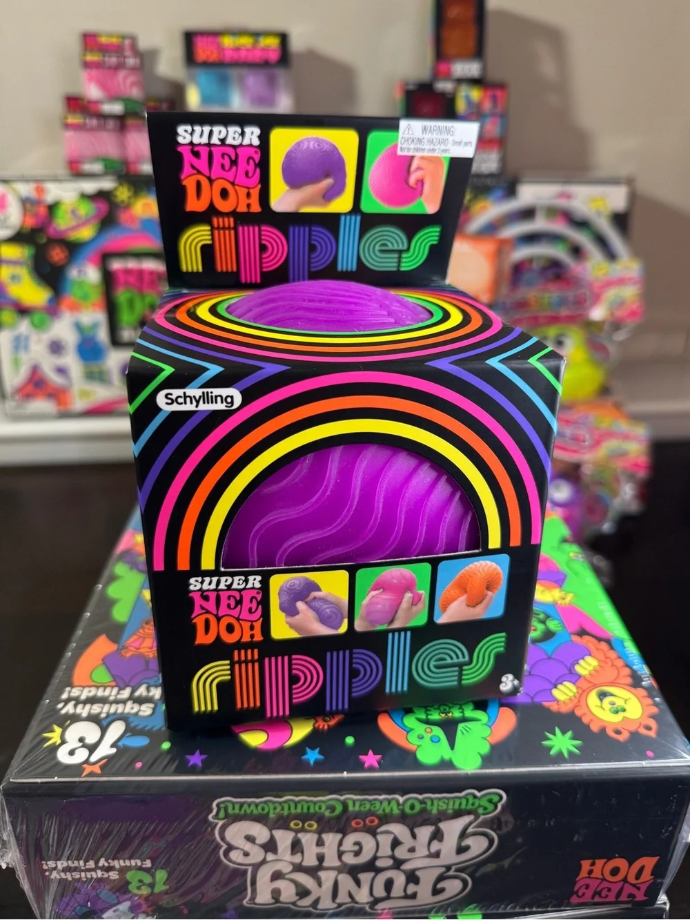 NeeDoh Super Ripple PURPLE RARE 100% AUTHENTIC